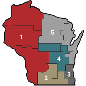 board of directors regions map