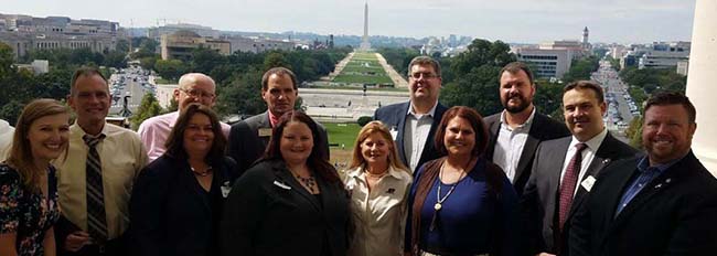 Activists were invited to see the view from House Speaker Paul Ryan's balcony Activists were invited to see the view from House Speaker Paul Ryan's balcony