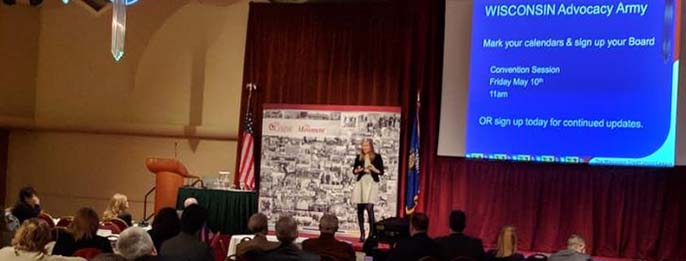 League VP of Government Affairs Sarah Wainscott provided an advocacy update League VP of Government Affairs Sarah Wainscott provided an advocacy update